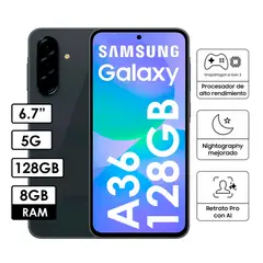 SAMSUNG - Galaxy A36 128GB 6GB RAM Negro