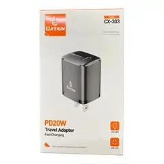 GENERICO - CARGADOR BATEN CUBO 20W TIPO C INDICADOR LED CARGA RAPIDA