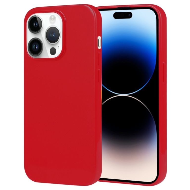 Funda Case para Motorola Edge 50 Pro Jelly Pearl Rojo