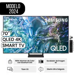 SAMSUNG - Televisor QLED 4K Tizen OS Smart TV 70 Pulg 70Q65DAGXPE - Negro