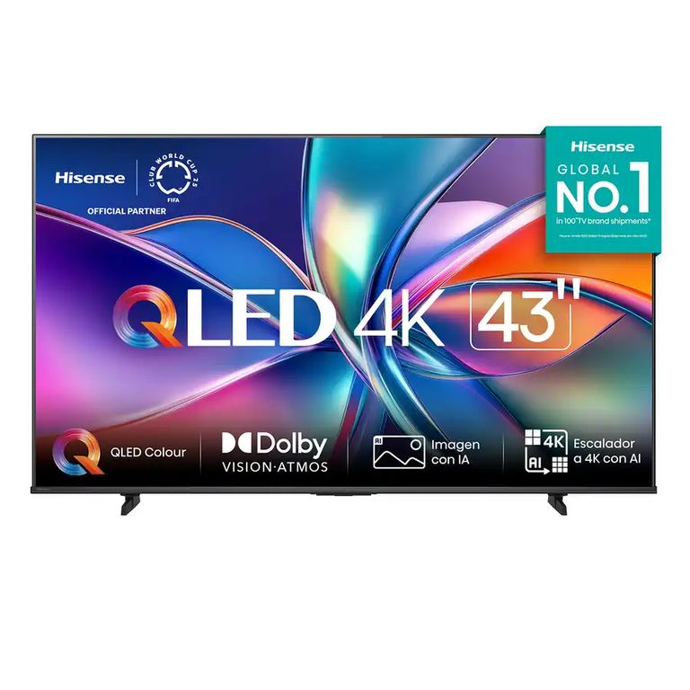 Televisor Smart TV 43 QLED 4K UHD Negro 43Q6QV