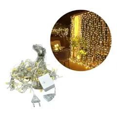 GENERICO - Luces 50 focos 8 Modos Tipo Cortina LED 3 X 3