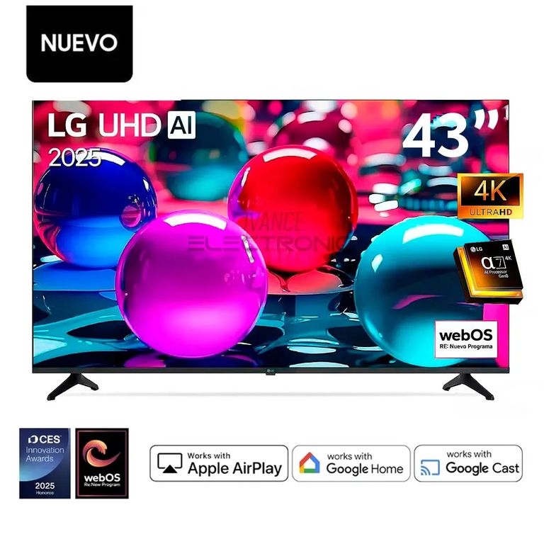 Televisor Smart UHD 43 pulgadas AI 4K 43UA7300PSB 2025