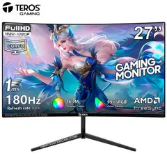 TEROS - Monitor Curvo Gaming TE-2787G, 27" FHD VA, 180 Hz, 1 ms