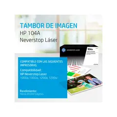 HP - DRUM 104A NEGRO W1104A ORIGINAL