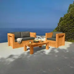 MOVENDA - Juego de terraza Arao 3 personas con mesa