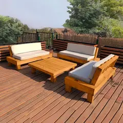 MOVENDA - Juego de terraza Faisan 6 personas con mesa