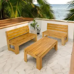 MOVENDA - Juego de terraza Ardeola 4 personas con mesa