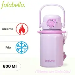 Ichimatsu - Tomatodo de Acero Inoxidable Termico con Cinta Lila 600 ml.