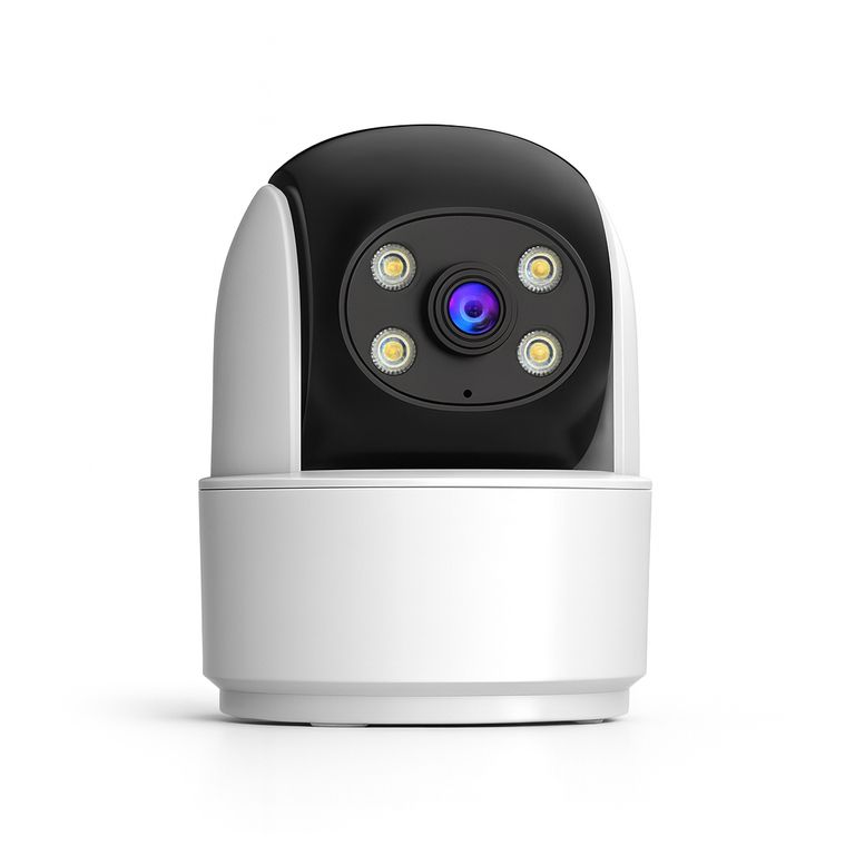 CÁMARA DE SEGURIDAD UN LENTE WIFI 360 FULL HD INTERIOR VISIÓN NOCTURNA