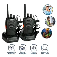 SEISA - Kit de radios portatiles Walkie Talkie ST-B888S Original