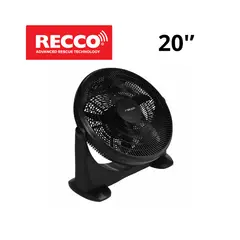 GENERICO - VENTILADOR RECCO DE PISO 20" KYT - 50 - 3 NEGRO