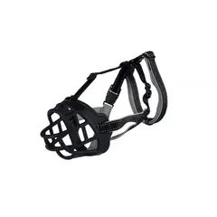 GENERICO - Bozal de Silicona flexible para Perros Talla 1 Color Negro