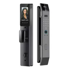 TRENDY TECH E I R L - Cerradura Inteligente Exterior Smart 6 en 1 con Huella, Reconocimiento Facial, código, App y más