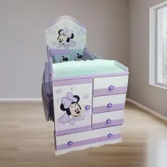 GENERICO - Cuna para bebe lila - multicuna