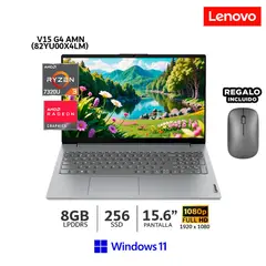 LENOVO - Laptop V15 G4 AMN, AMD Ryzen 3-7320U 8GB RAM 256GB SSD 15 6 FHD Windows 11 + Mouse