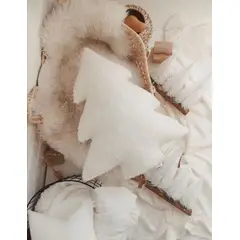 GENERICO - Cojin Árbol Navidad Blanco 45x40