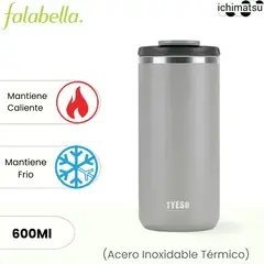 Ichimatsu - Vaso de Acero Inoxidable Térmico Plomo 600 ml