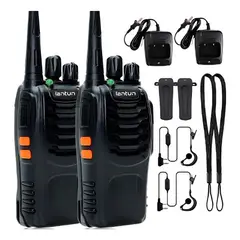 OEM - Walkie talkie portátil 5 km bidireccional 16 canales con linterna