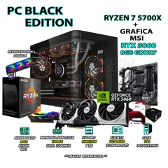 RYZEN - Computadora PC Gamer 7 5700X RAM 32GB SSD 1TB GRAFICA RTX 5060 8GB