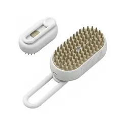 TRENDY TECH E I R L - Peine 3 en 1 para Mascotas Vapor, Masaje y Cepillado