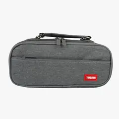 GENERICO - Estuche cartuchera doble cierre con asa - Plomo