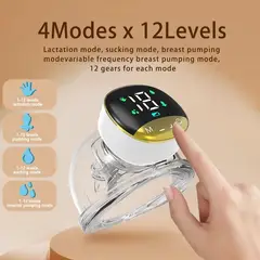 OEM - Sacaleche Manos Libres 4Modos de Succión Extractor de Leche