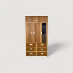 AMUEBLE - ROPERO de melamine 3 PUERTAS *santiago* MELAMINA 18MM