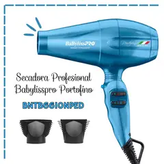 BABYLISS PRO - Secadora Profesional BabylissPro Portofino Azul - BNTB6610NPED