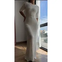 GENERICO - VESTIDO LARGO MANGA 34