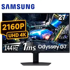 SAMSUNG - Monitor Gaming Odyssey G7 27″ UHD 4K Fast IPS 144Hz HDR Smart
