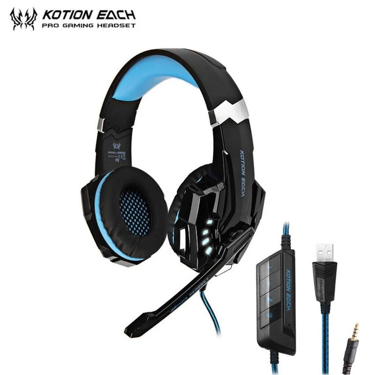 Kotion Each G9000 Headset Gammer Audifono con Microfono Auricular Led