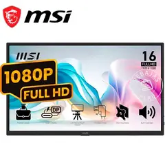 MSI - Monitor Portátil PRO MP165 E6 16″ FHD IPS 60Hz Ligero USB-C