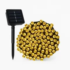 GENERICO - Guirnalda de Luces Solares Cálidas – 10M, 100 LED