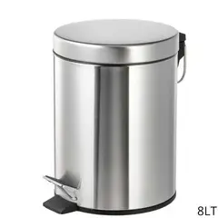 ICHIMATSU - Papelera con pedal de Acero Inoxidable 8LT-Ichimatsu