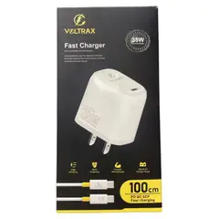 GENERICO - VOLTRAX CUBO 35W TIPO C CARGA RAPIDA + CABLE 1MT