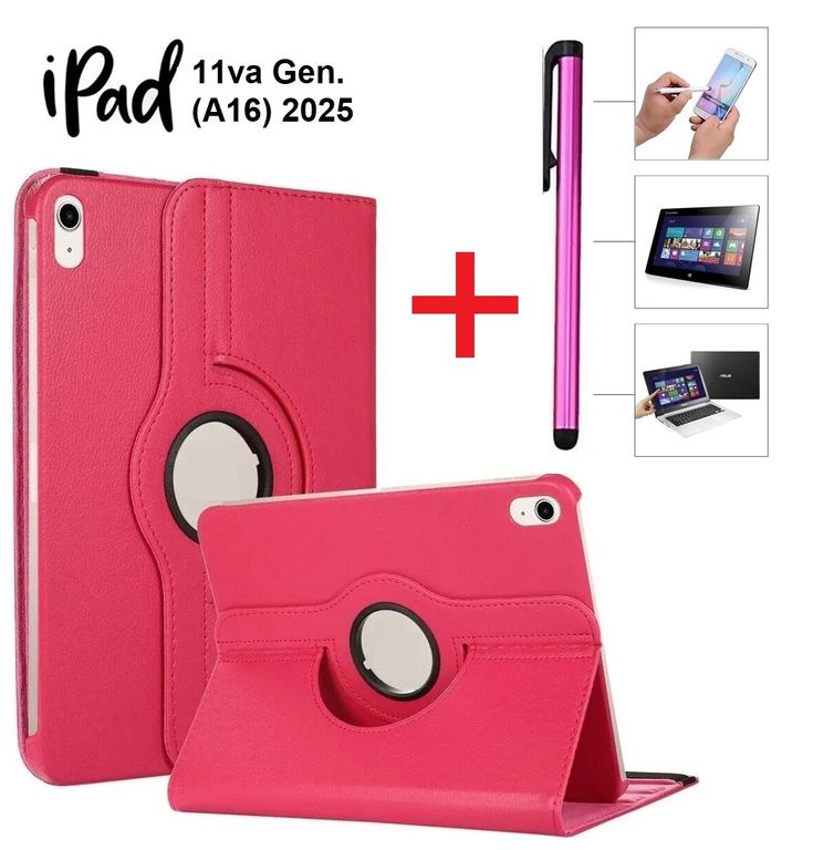 Funda + Lapiz Optico para iPad 11va 2025 (A16) A3354 A3355 A3356