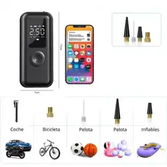 OEM - Inflador Compresor Electrico Recargable Auto Moto Bicicleta AF-C03