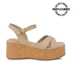 VIALE - Sandalia Dorsay Casual ALE-2630 PaloRosa Cuero