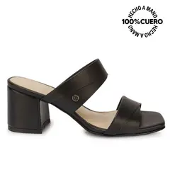 Viale - Sandalia Strap Casual TATI-2602 Negro Cuero