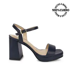 VIALE - Sandalia Dorsay Casual TATI-2609 PatrioBlue Cuero