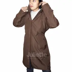 GENERICO - CORTAVIENTO CAPA LARGA IMPERMEABLE PARA VIAJES