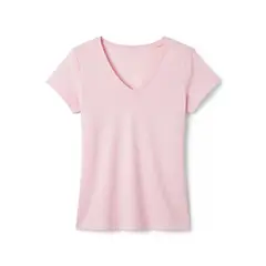 CKAST PERU - Polo Mujer Rosado Bebé Cuello V