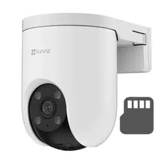 EZVIZ - CÁMARA DE SEGURIDAD PARA EXTERIOR H8C 2K+ 4MP + MEMORIA MICROSD 128GB DE REGALO