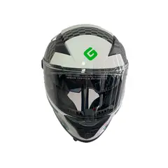 GREENLINE - CASCO DOT PARA MOTO MODELO 800 BLANCO MECANICO TALLA L