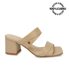 VIALE - Sandalia Strap Casual TATI-2602 Pele Cuero