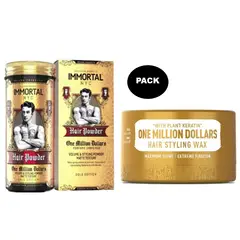 GENERICO - Pack Immortal Infuse One Million Dollars Cera y Polvo