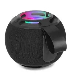 GENERICO - Parlante Redondo Waterproof Con Luz LED