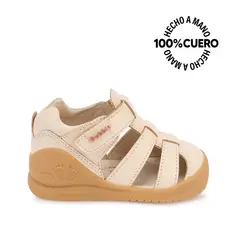 RABBIT - Sandalia Franciscana Casual ALEX-2606 Hueso Cuero