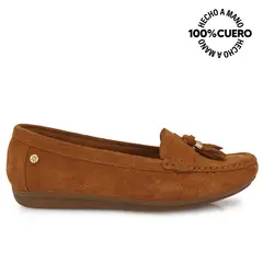 VIALE - Zapato Mocasín Casual AVE-2640 Marrón Cuero